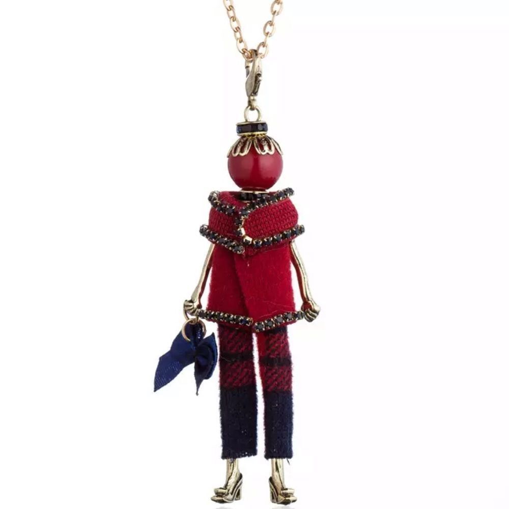 RED PANTSUIT Fashionista Doll Long Necklace!
